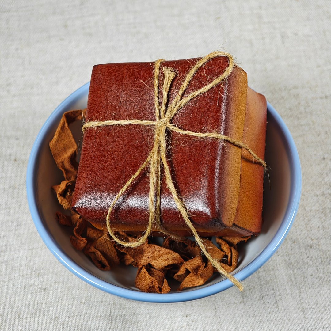 MIT台湾手工真皮制品 爌肉 控肉 收纳盒 造型盒 - 收纳用品 - 真皮 咖啡色