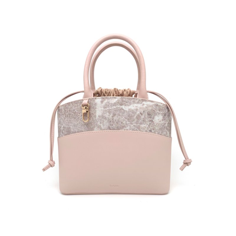 大理石简约设计 托特包/侧背包丨生日礼物丨实用礼物丨情侣礼物 - 侧背包/斜挎包 - 石头 粉红色