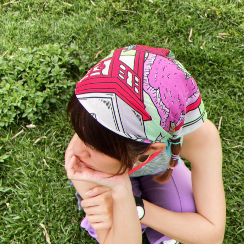 唐葫芦插画系列丝巾/ 风水五行款 - 丝巾 - 聚酯纤维 