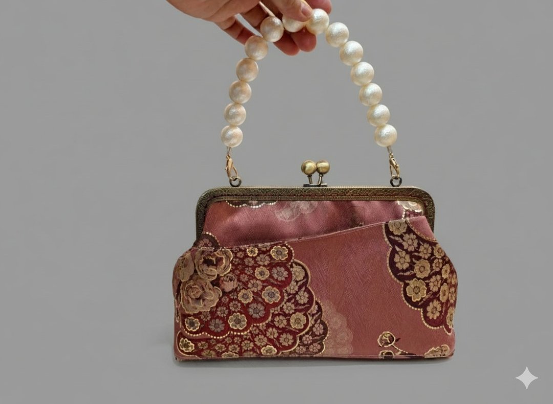 嫣红繁花手提包 - 手提包/手提袋 - 其他材质 红色