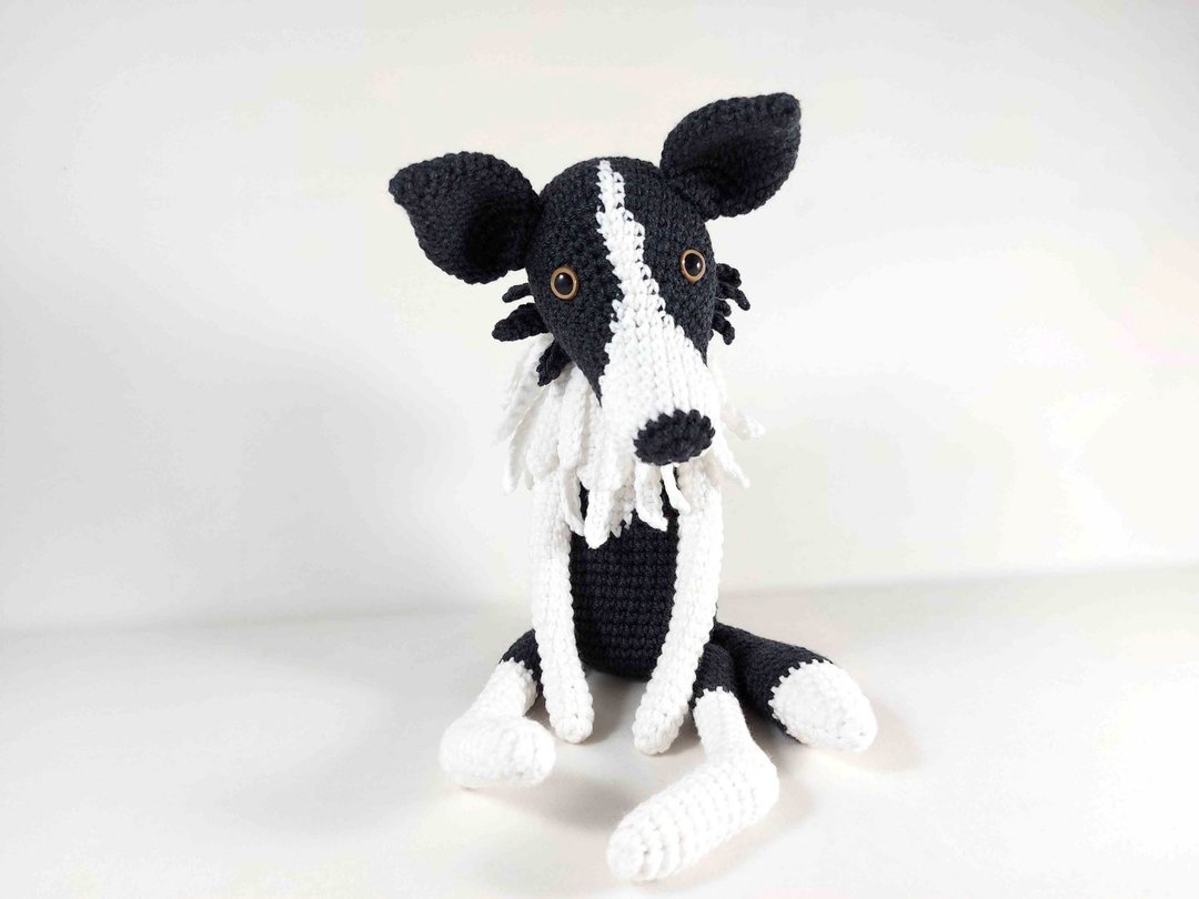 Crochet Border Collie Pattern . Amigurumi Dog Pattern . Crochet Dog Pattern - 手工艺教程/工具书 - 其他材质 