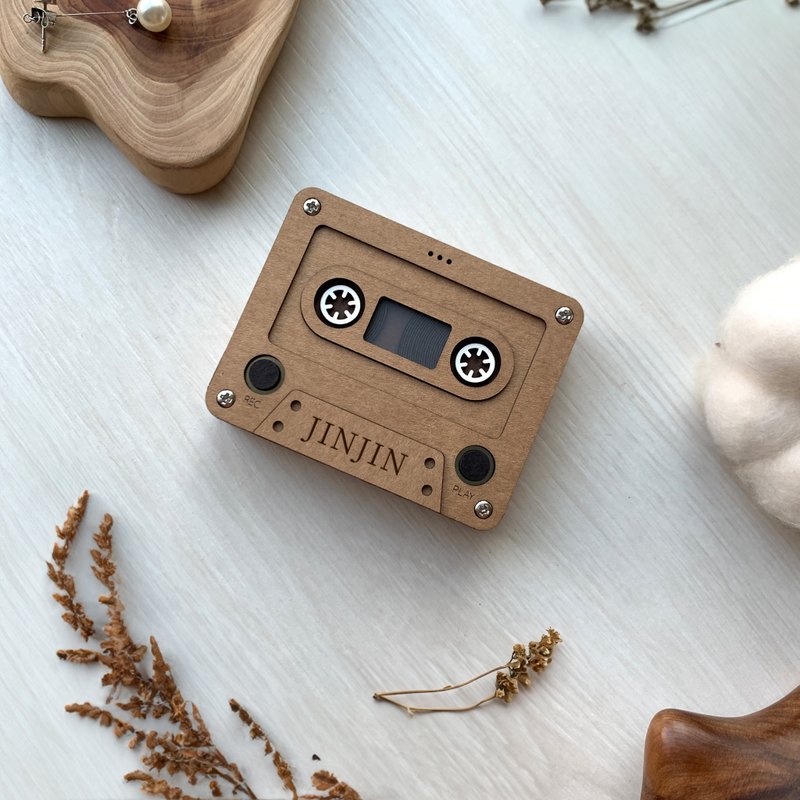 充电式录音卡片 生日卡片 迷你版录音带 - 卡片/明信片 - 纸 卡其色