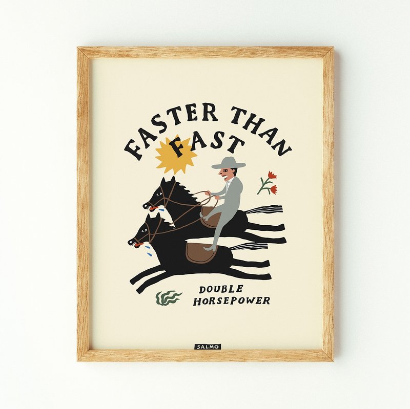 Faster than Fast 比快更快 - 印刷画/挂画/海报 - 海报/装饰画/版画 - 纸 卡其色