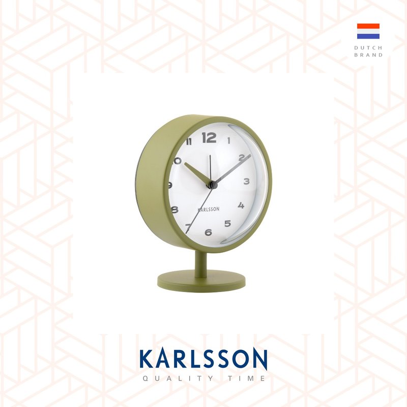 荷兰Karlsson,Alarm clock Brisk Dome army green孤型玻璃闹钟 - 时钟/闹钟 - 其他金属 绿色