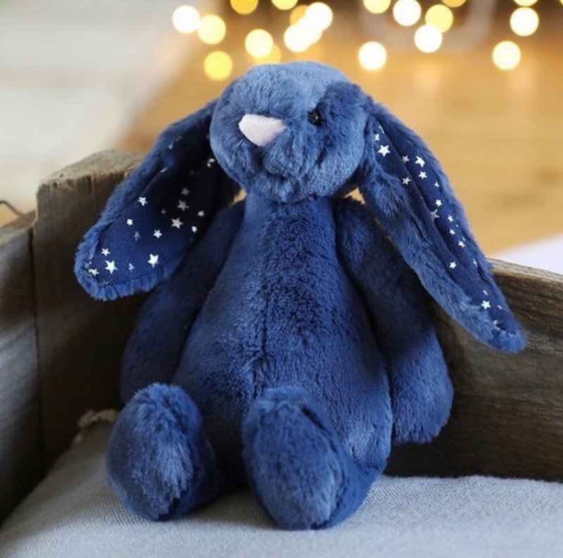 Bashful Stardust Bunny 星光蓝星星兔 31cm - 玩偶/公仔 - 聚酯纤维 蓝色