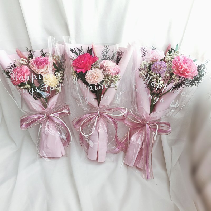 【温馨五月情-三款式-多色系】母亲节/永生花 康乃馨 - 干燥花/捧花 - 植物．花 粉红色