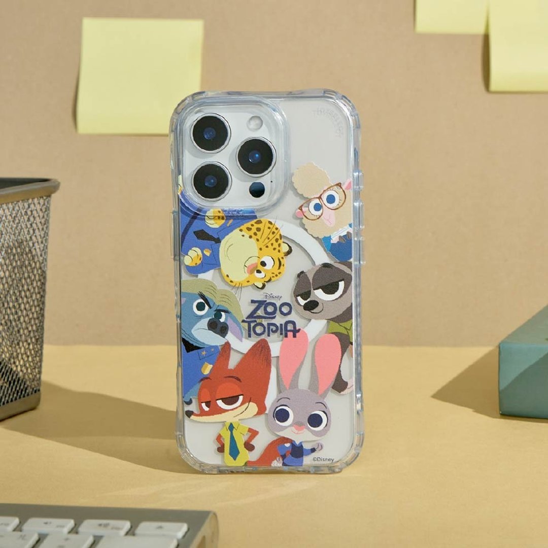 Disney动物方城市-角色绕圈圈抗黄防摔MagSafe iPhone手机壳 - 手机壳/手机套 - 塑料 多色