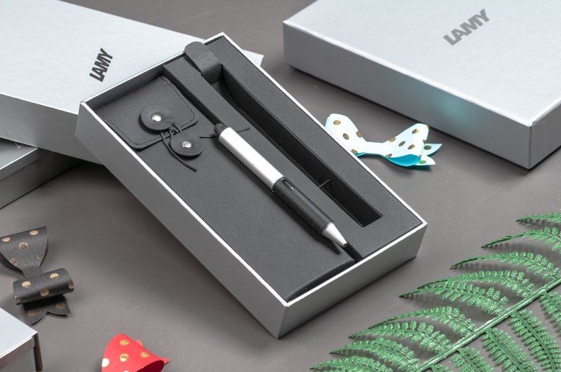 LAMY 触控二用 原子笔 黑线圈笔袋礼盒 / SCREEN 系列 - 限量触控 - 圆珠笔/中性笔 - 铝合金 多色