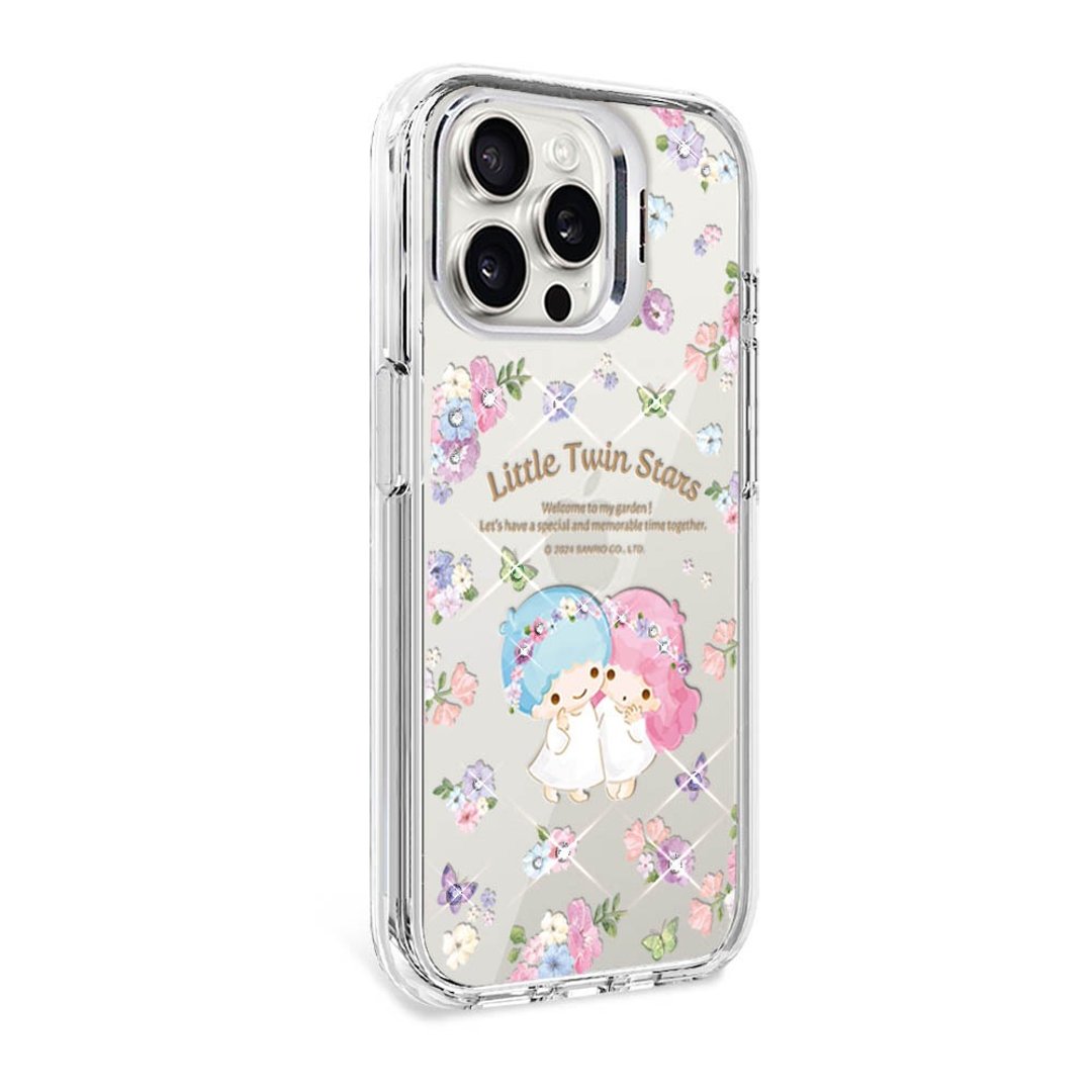 三丽鸥 iPhone 全系列 防震双料隐形立架彩钻手机壳-芬芳双子星 - 手机壳/手机套 - 其他材质 多色
