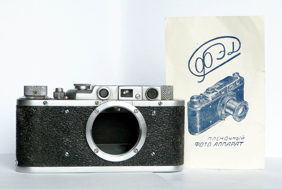 FED I 1 USSR 35 mm vintage rangefinder body M39 mount Leica copy type 1f - 相机 - 其他金属 银色