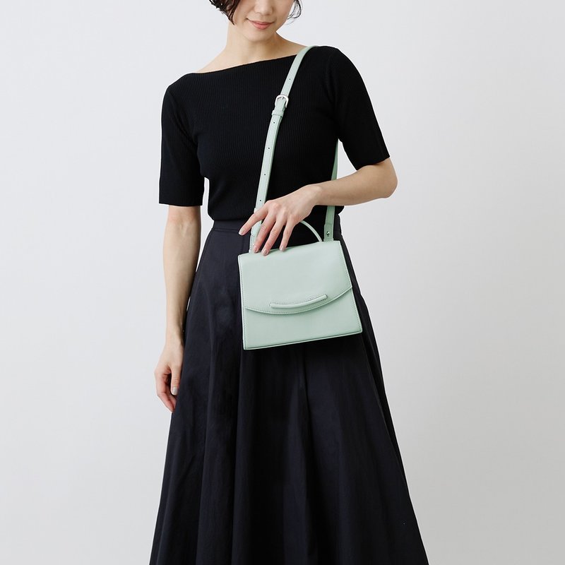 Emy M 两用斜背包 2022版-浅水蓝 - 侧背包/斜挎包 - 真皮 蓝色