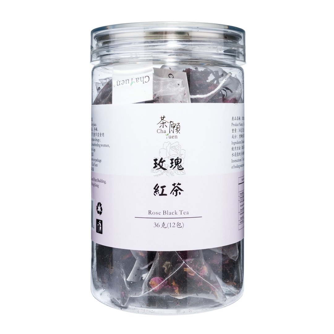茶愿 - 玫瑰红茶 (12包装) 美容养颜 滋润肤色 - 茶 - 其他材质 