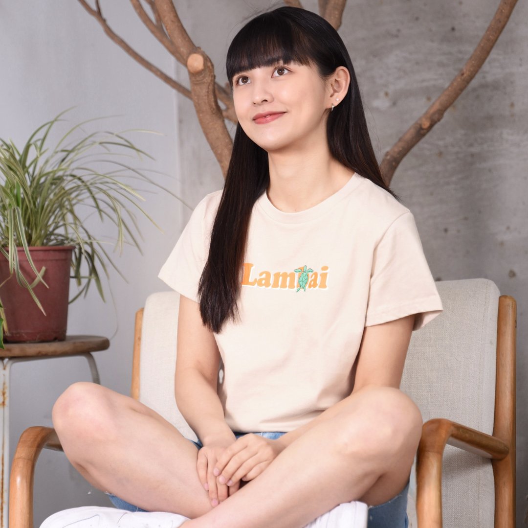 【台湾跳岛系列Tee】小琉球海龟共游。中磅细纤纯棉。透气舒适版 - 女装 T 恤 - 棉 