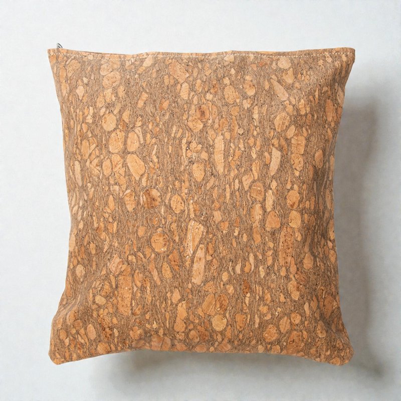 Talawa Cork (软木) 皮革抱枕套 (Emerald) - 枕头/抱枕 - 环保材料 咖啡色