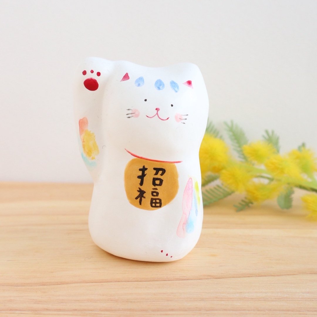 缤纷招财猫 蓝色 - 摆饰 - 纸 
