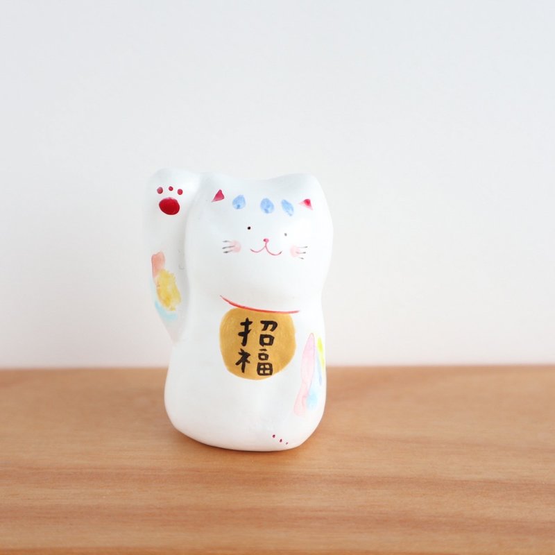 缤纷招财猫 蓝色 - 摆饰 - 纸 