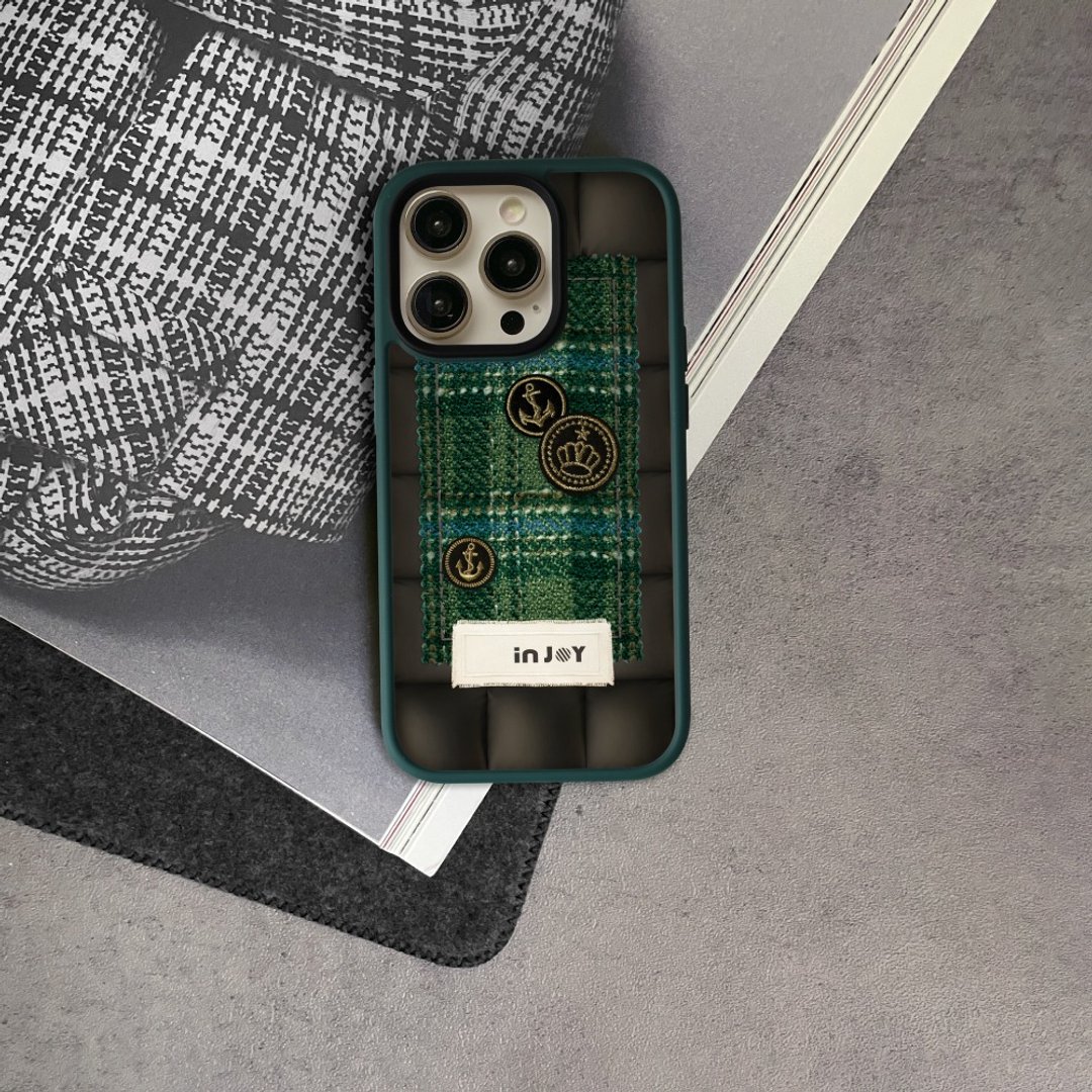 iPhone 16/15 手机壳∣松绿寂静风 磨砂 MagSafe 磁吸防摔手机壳 - 手机壳/手机套 - 塑料 绿色