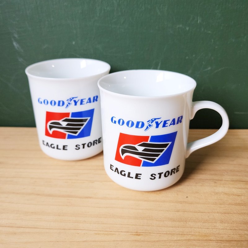 【北极二手杂货】早期 GOOD YEAR固特异 EAGLE STORE马克杯 - 其他杯子 - 瓷 白色