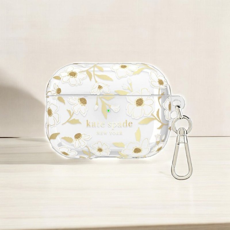 【kate spade】AirPods Pro (第1/2 代) 耳机保护壳套  茉莉 - 耳机收纳 - 其他材质 透明