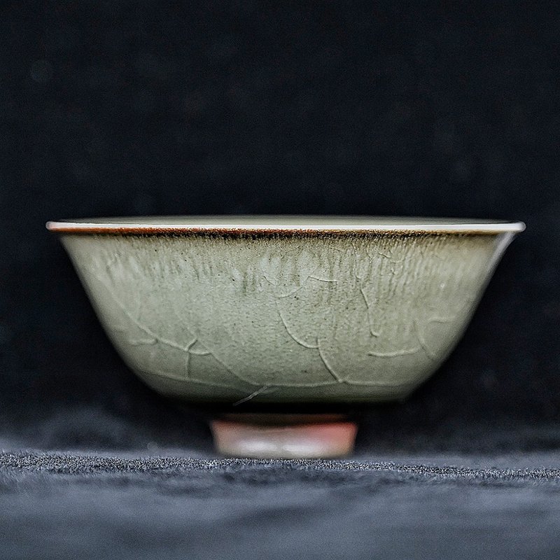 手作柴烧龙泉青瓷小茶碗LONG033 - 茶具/茶杯 - 其他材质 