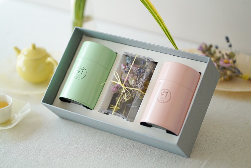 TEA & BOUQUET 永生花束台湾茶礼盒 - 茶 - 新鲜食材 