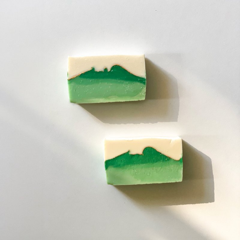 【手工皂】橄榄保湿皂 - 绿白滋润・橄榄油植萃 - 肥皂/手工皂 - 其他材质 绿色