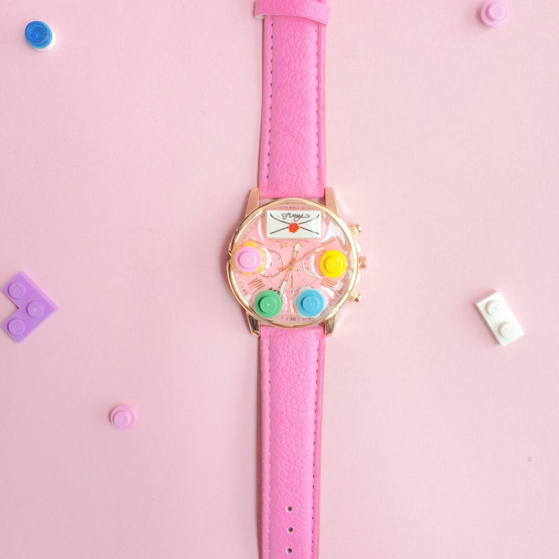 情人节 特别版 LEGO 情书 花朵 粉色 手表 - 女表 - 其他金属 粉红色