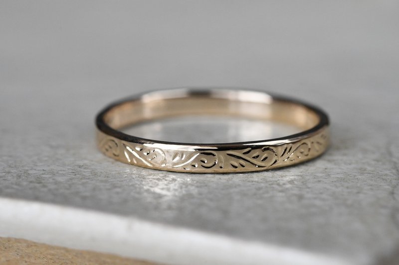 对唐草图案的向往 4 - 戒指 - 其他金属 金色