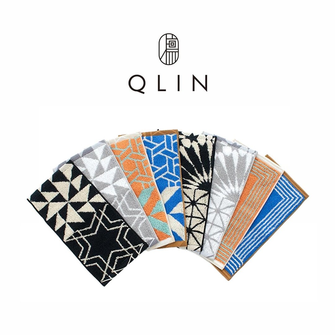 【QLIN】星光.永恒系列| 今治长条手帕| 抗菌机能| 新色上市 - 手帕/方巾 - 棉 多色
