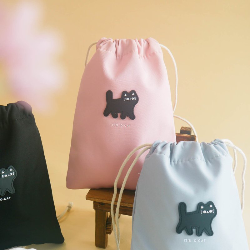 O-CAT - 猫咪束口袋(小)。JBG-251。随身收纳.简约风格.万用包包 - 手提包/手提袋 - 尼龙 