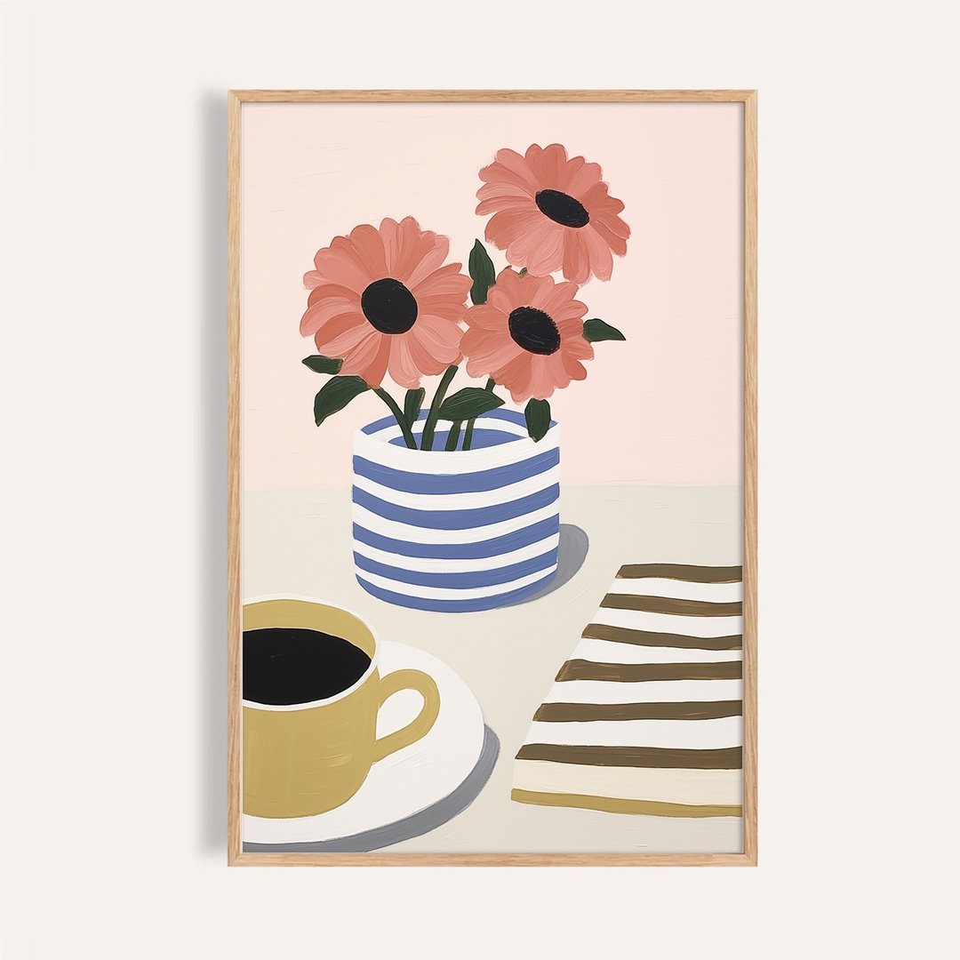 花与晨光 Flowers and Morning Light / 现代北欧生活插画挂画 - 海报/装饰画/版画 - 纸 