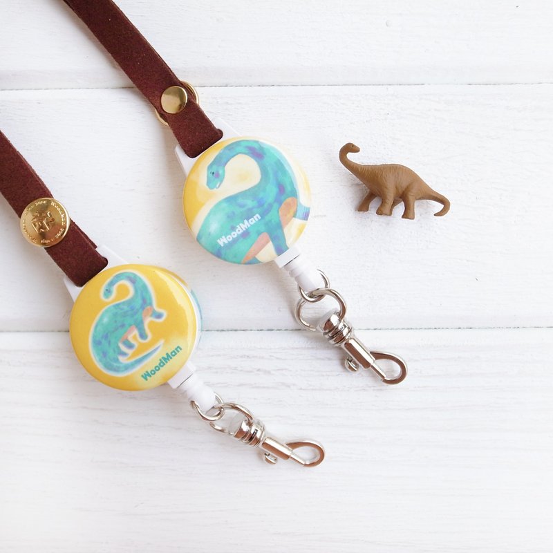 雷达龙,戴式伸缩票卡夹(双面图案) - 证件套/卡套 - 塑料 黄色