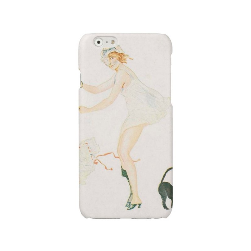 iPhone case Samsung Galaxy case phone hard case pin up black cat 1919 - 手机壳/手机套 - 塑料 蓝色