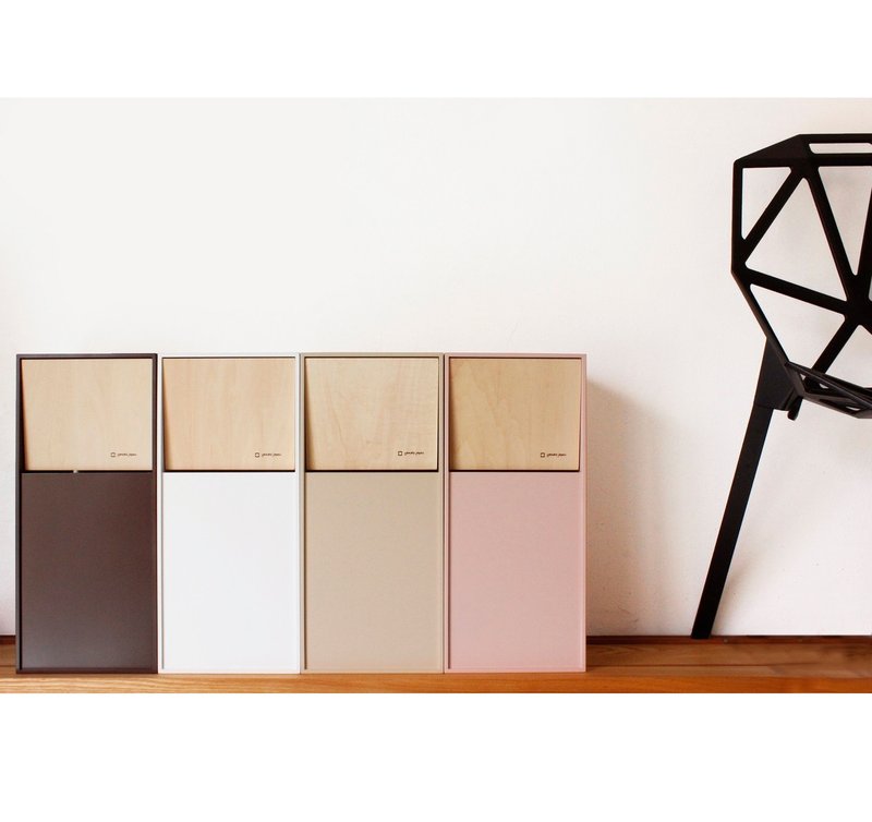 日本 yamato japan doors mini 手工前开式迷你型垃圾桶 8L-八色 - 纸巾盒 - 木头 