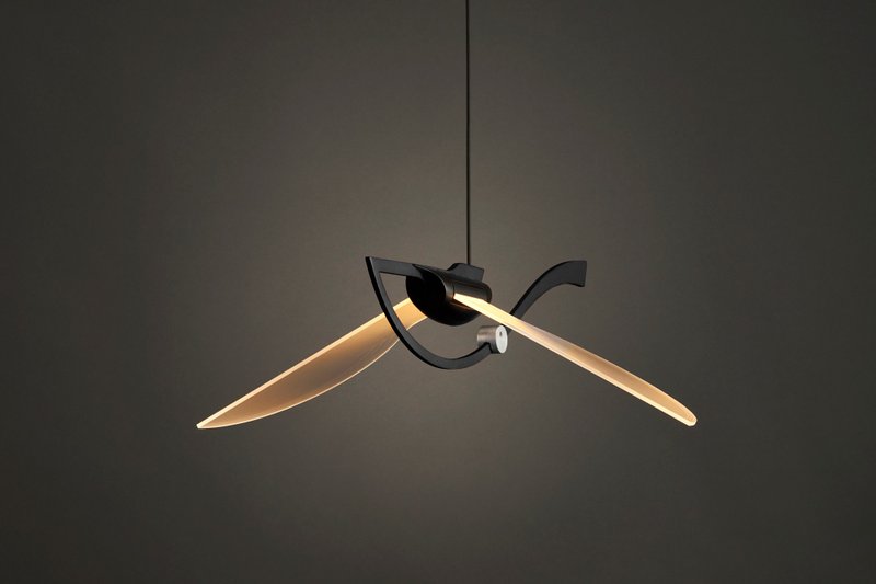 鲲 吊灯 Flying Fish - 灯具/灯饰 - 其他金属 黑色