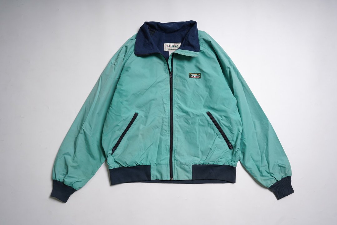 古着 L.L.Bean 湖水绿铺棉外套 vintage - 男装外套 - 其他人造纤维 绿色
