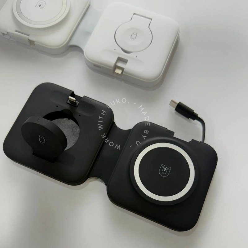 Apple Watch | 第二代 IPhone 多合一 磁吸旅行折叠无线充电盘 - 手机充电及周边 - 其他材质 