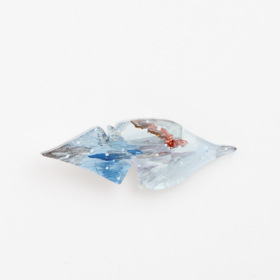 Picture of brooch [leaf] - 胸针 - 压克力 蓝色