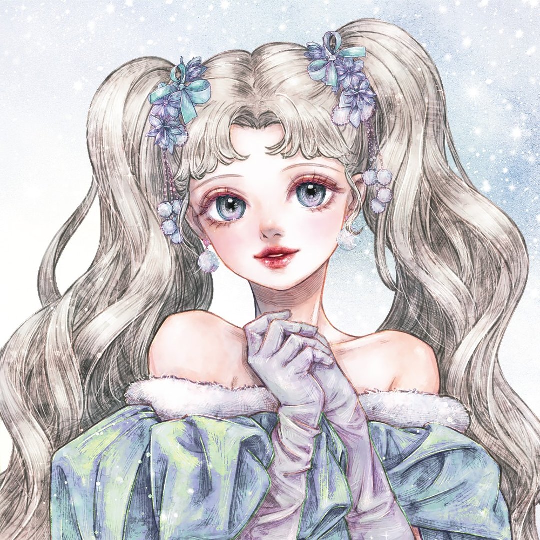 雪兔贴纸 (8色) - 贴纸 - 纸 
