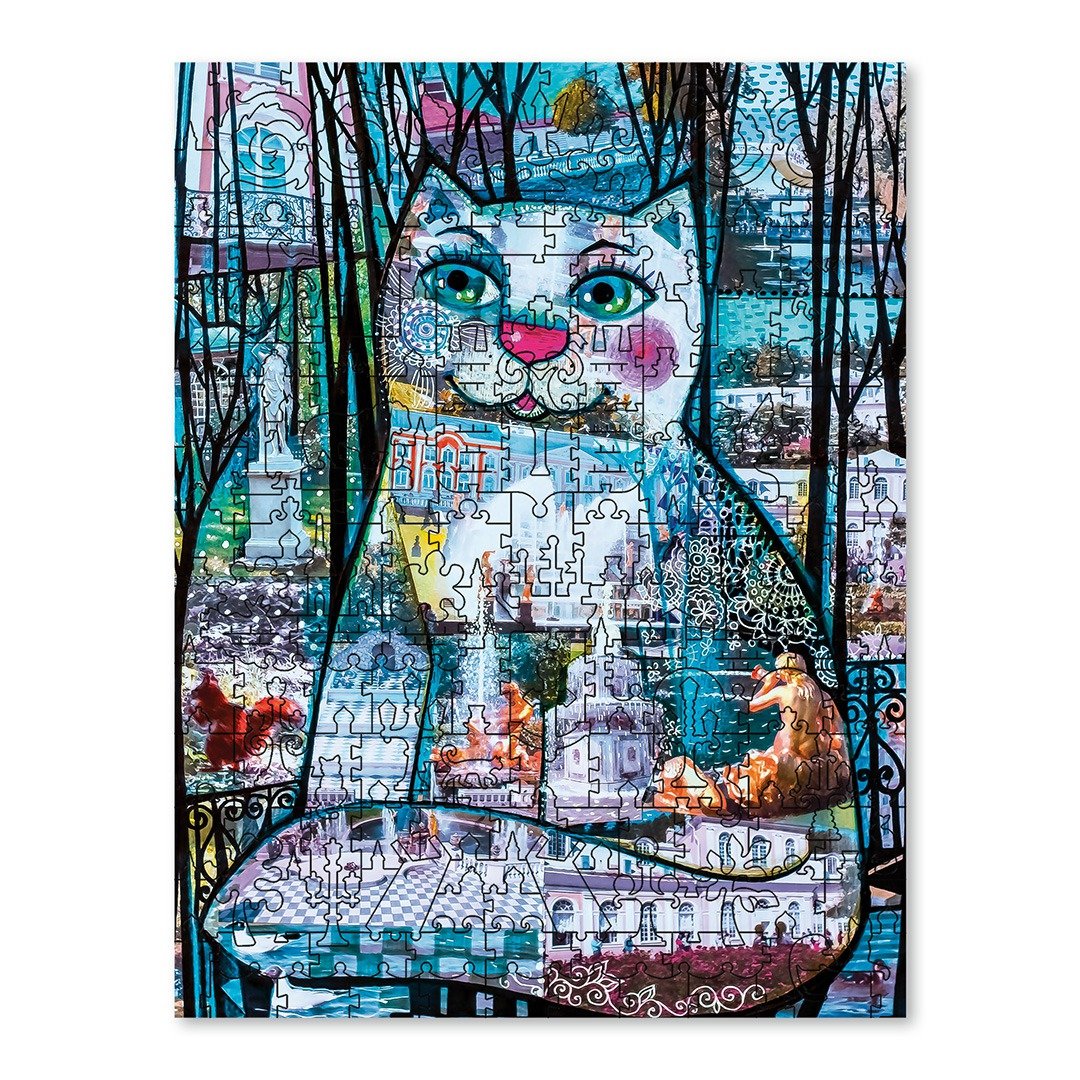 DAVICI Wooden Jigsaw Puzzles - Cat – Peterhof - 桌游/玩具 - 木头 