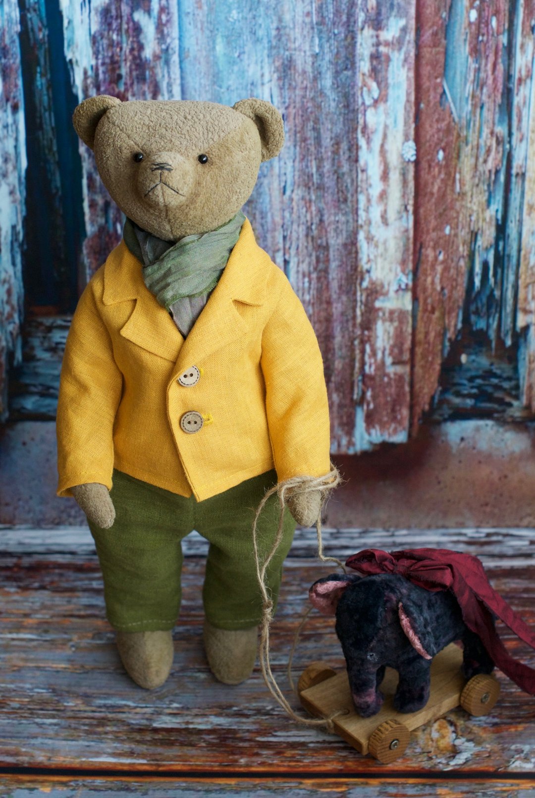 Teddy bear Dandy. Reserved for Jessica. - 玩偶/公仔 - 其他材质 咖啡色