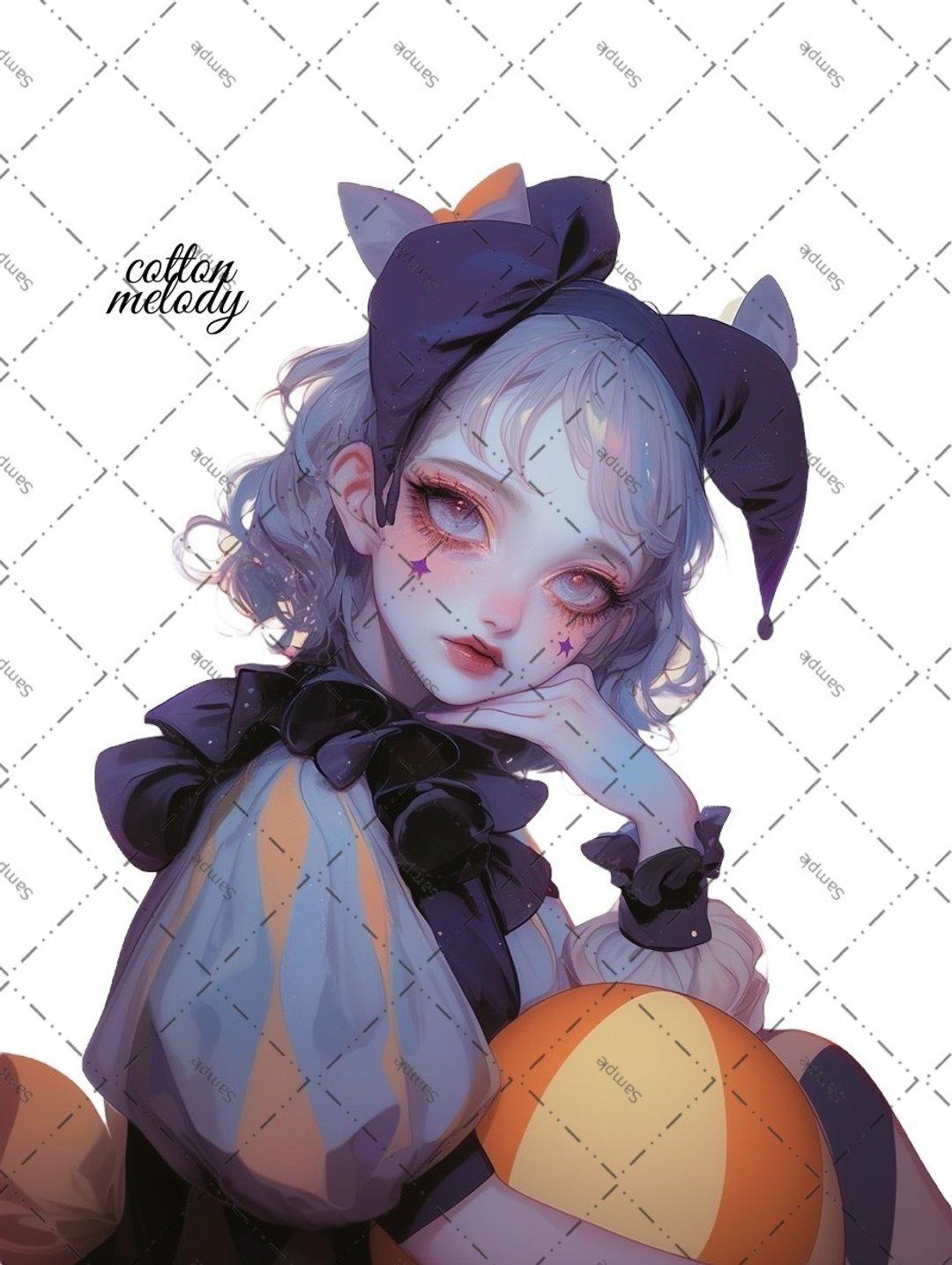 original sticker no.2116 人物贴纸 原创贴纸 原创人物贴纸 装饰贴纸 cotton melody - 贴纸 - 纸 