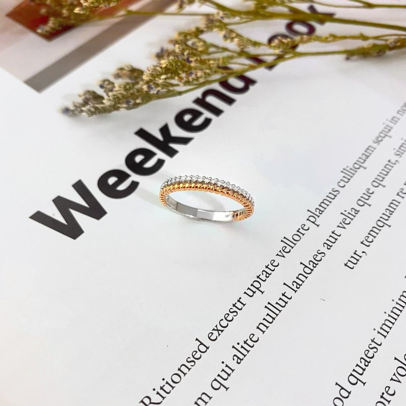 14K | (双色)秋冬之际_戒指 - 戒指 - 贵金属 