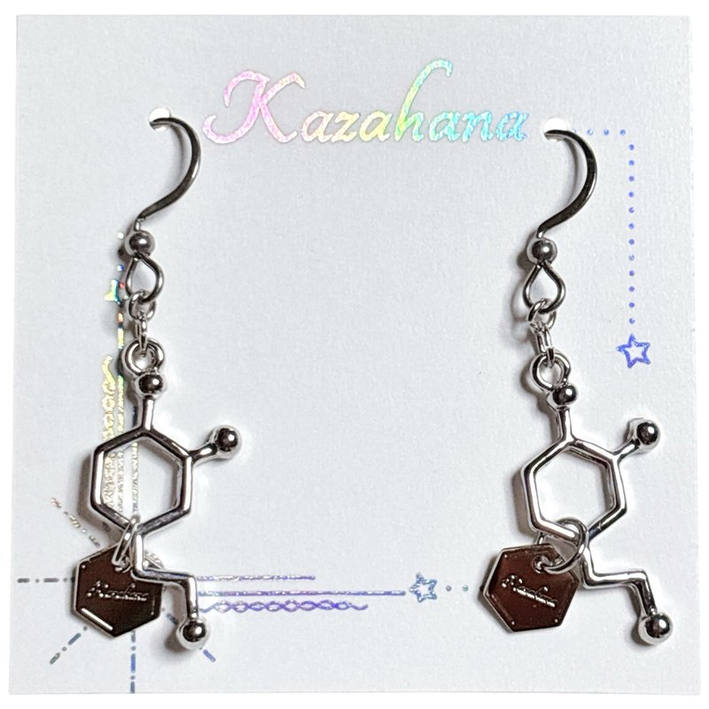 多巴胺 耳针 耳夹 - 耳环/耳夹 - 其他金属 银色