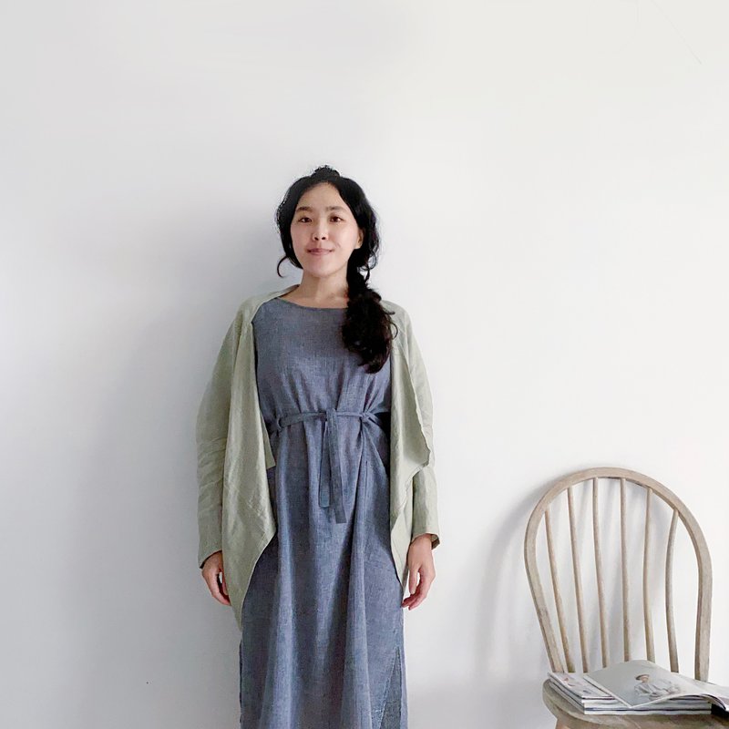 【 罩衫 02 】上下两穿 不限身型/50色 - 女装休闲/机能外套 - 棉．麻 绿色