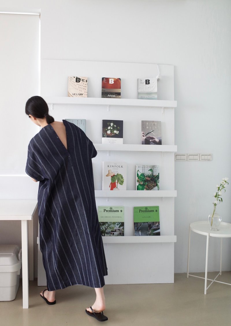 2way衬衫洋装 水洗丹宁 - 洋装/连衣裙 - 棉．麻 蓝色