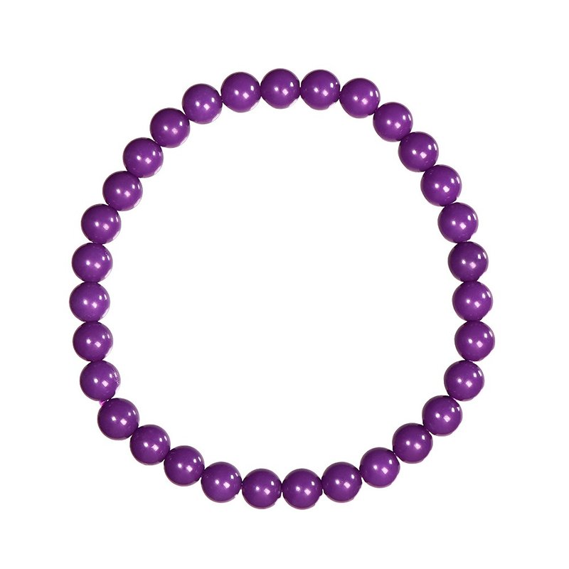 【正佳珠宝】紫云母 高品皇家紫紫云母 5.8-6.3mm 紫云母手珠 - 手链/手环 - 半宝石 多色