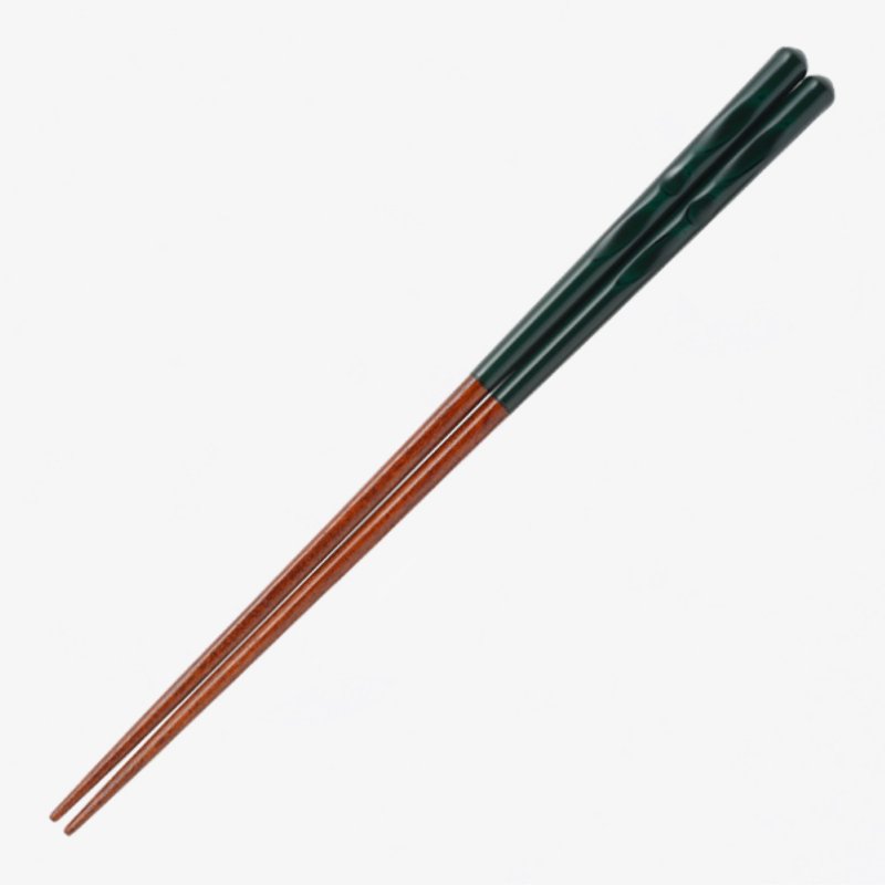 Hyosaemon 洗碗机安全筷子 Erimo 绿色大号 23.5 厘米，红色中号 21.5 厘米 - 筷子/筷架 - 木头 