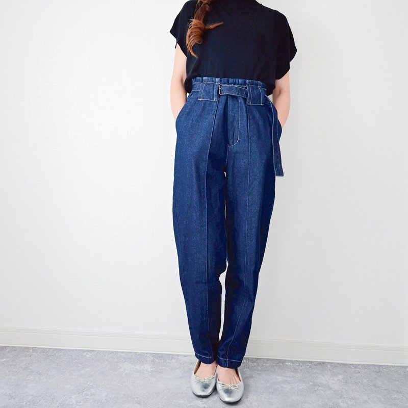 细腻锥形牛仔裤・10.5oz 复古丹宁・靛蓝 - 中性裤装 - 棉．麻 