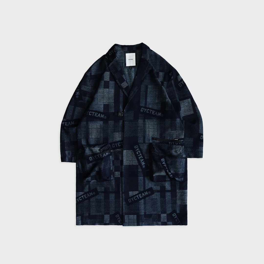 DYCTEAM - D-CODE loose long blazer - 男装外套 - 其他材质 蓝色